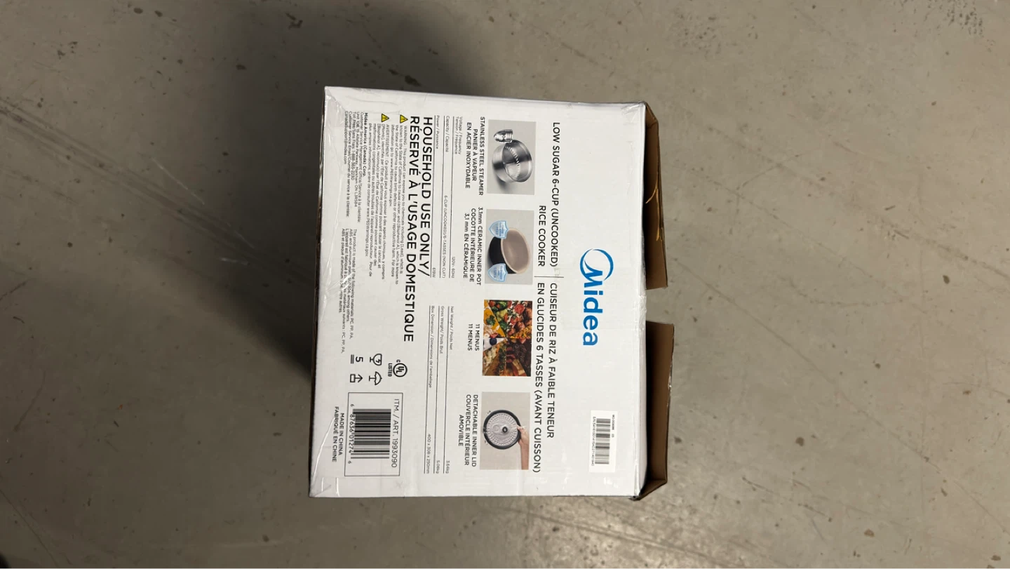 Midea Low-Sugar 6-Cup Rice Cooker - photo 2