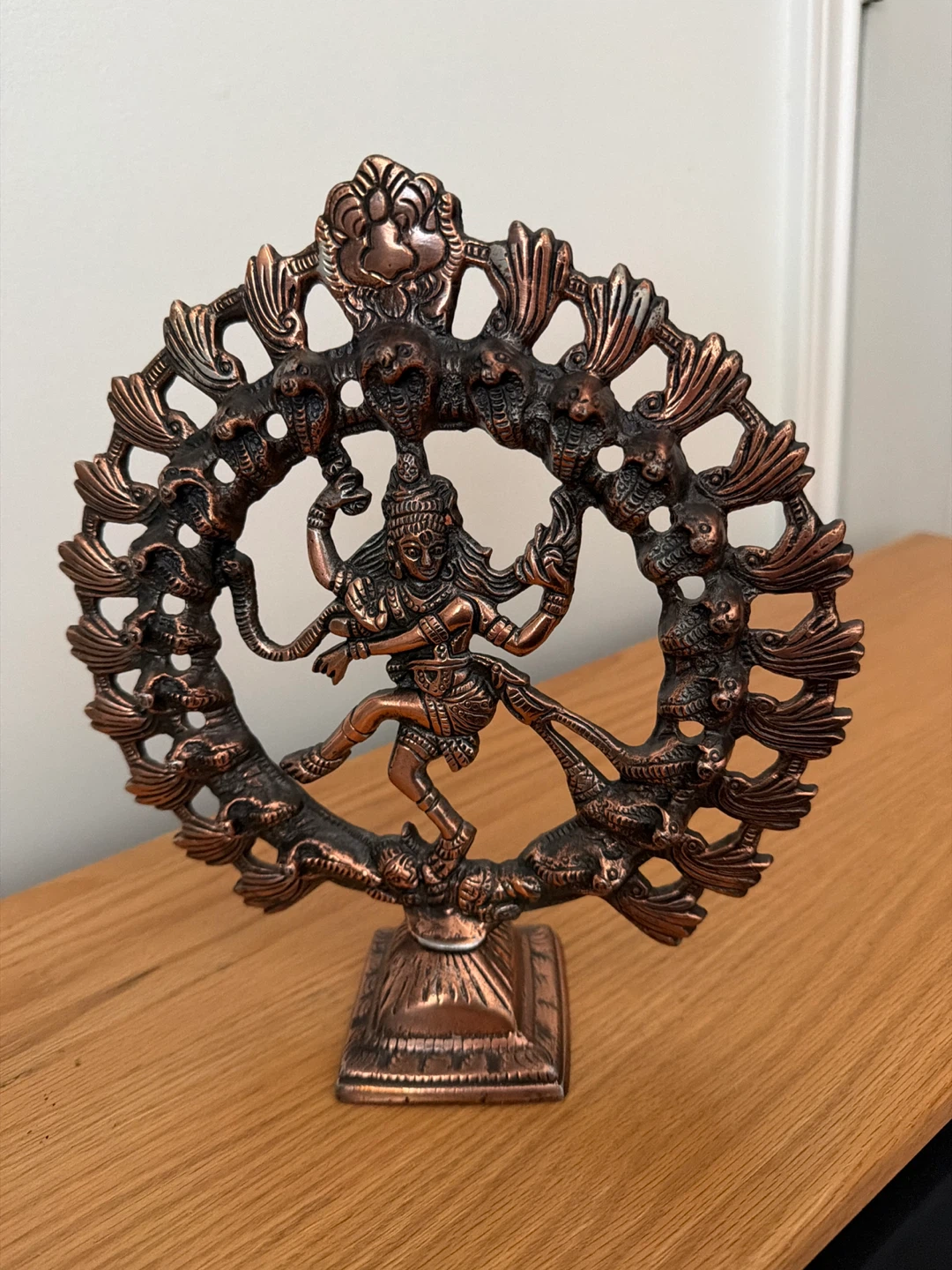 Copper Finish Nataraja Shiva Statue