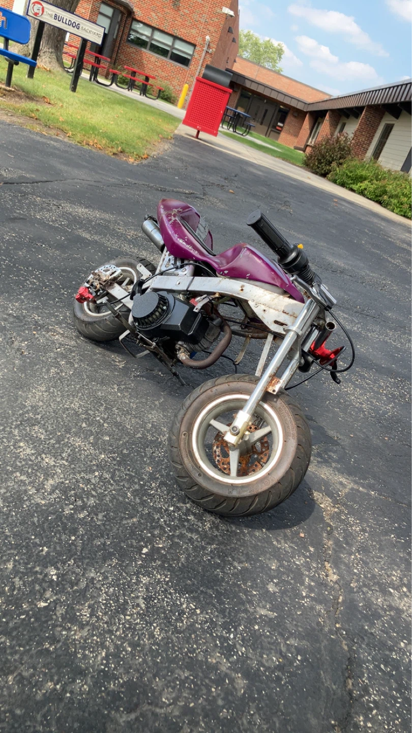 Purple Mini Pocket Bike