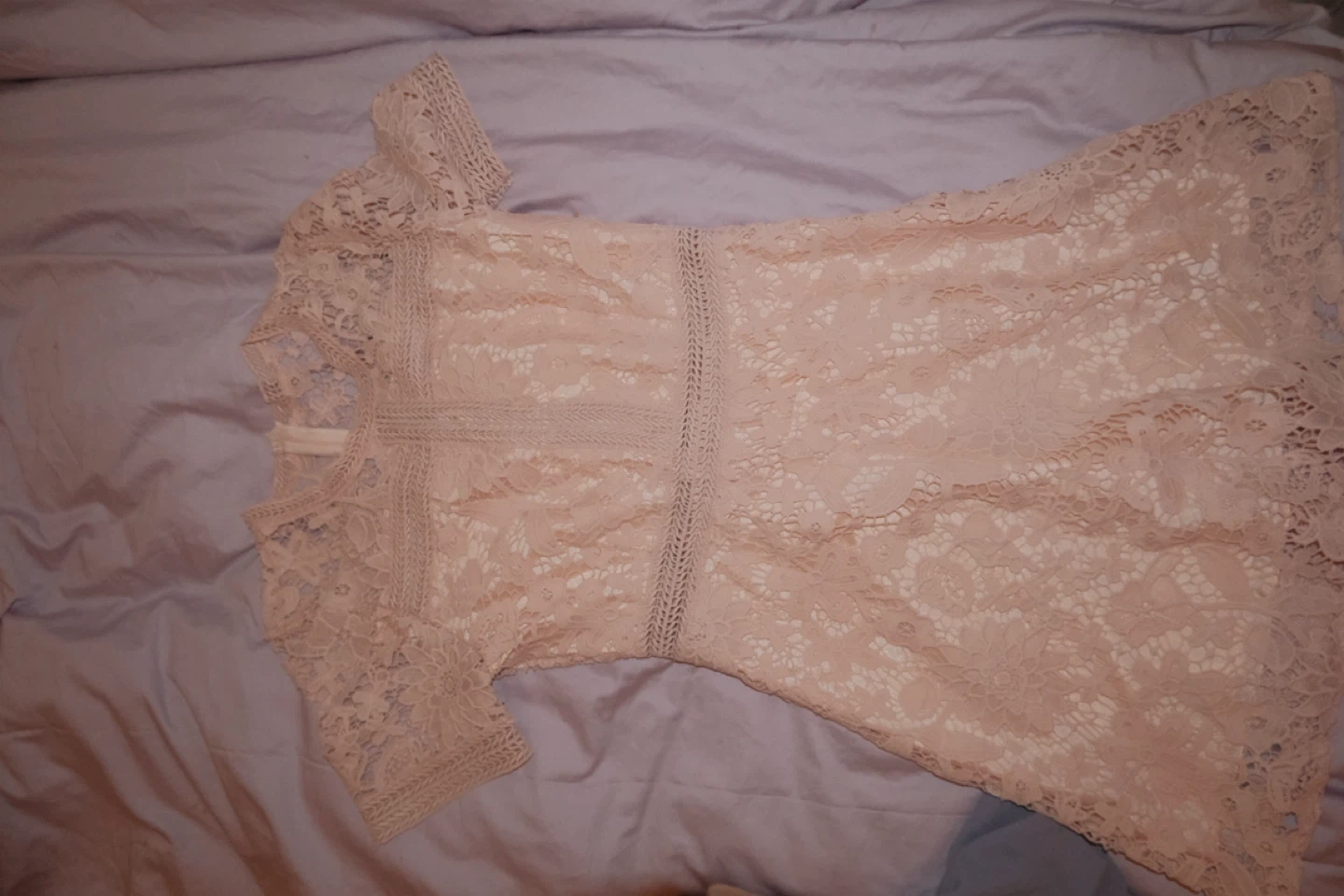 Pale Pink Lace Dress