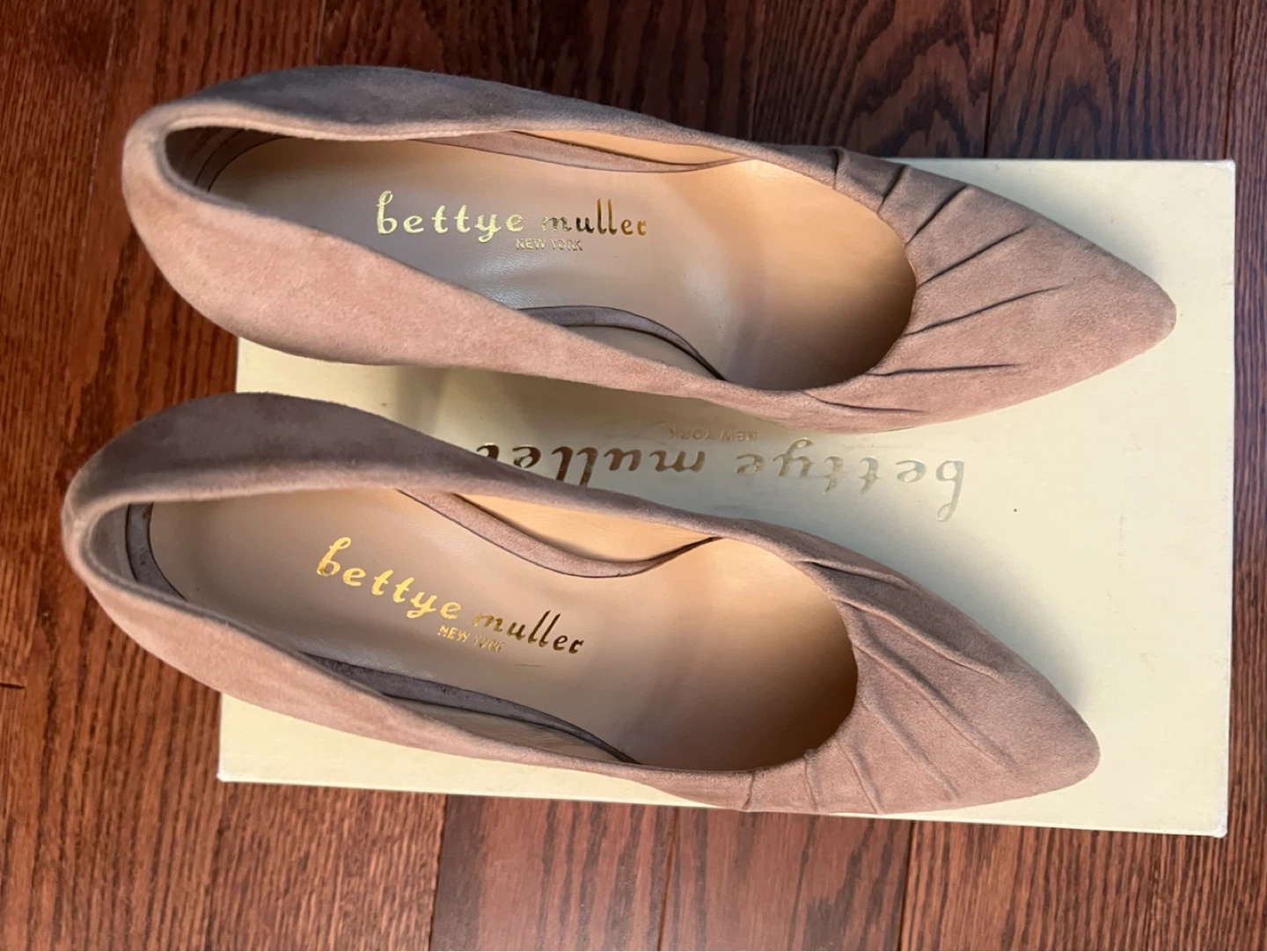 Bettye Muller Suede Ruched Pumps - photo 2