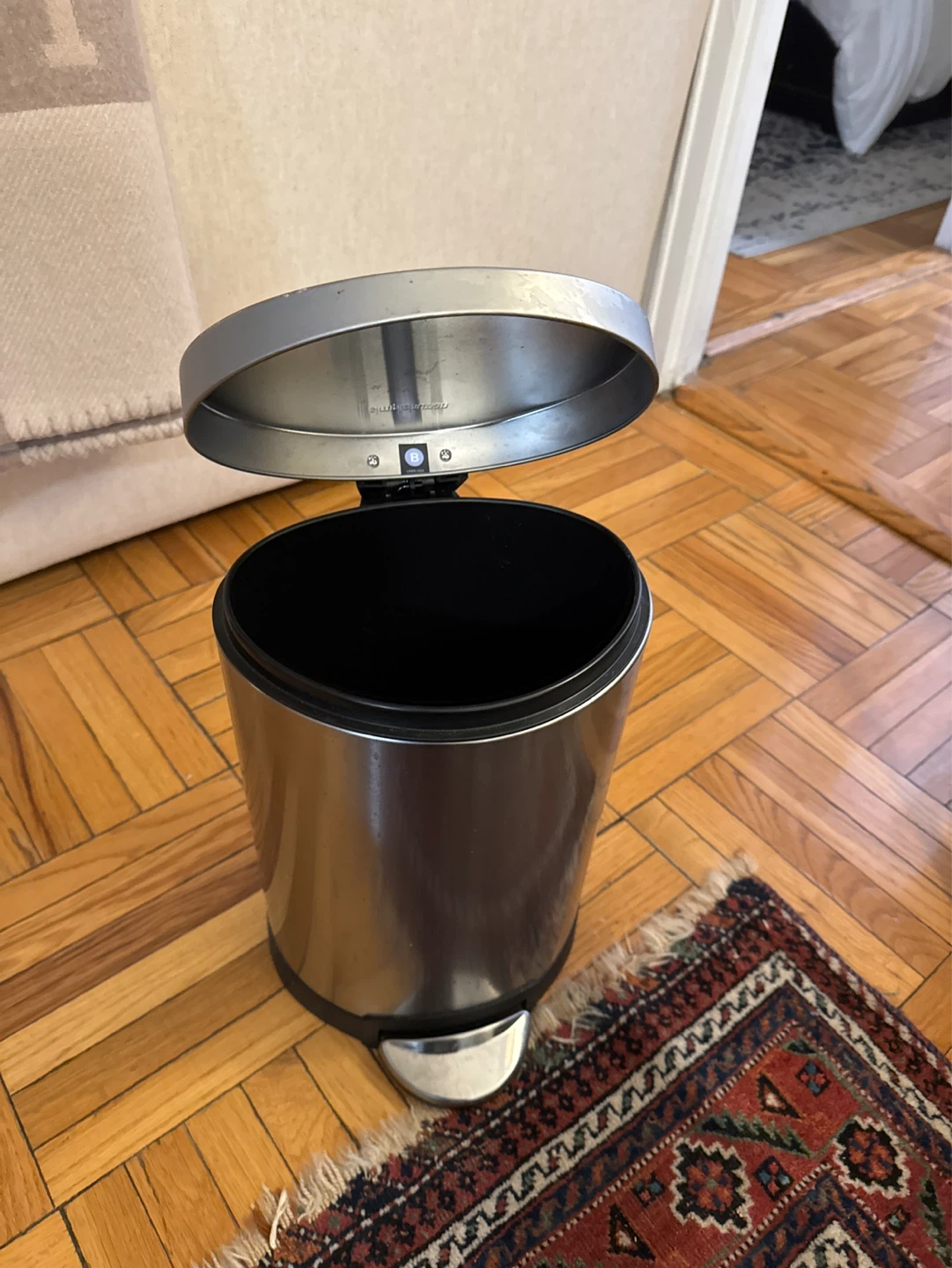Stainless Steel Step Trash Can - photo 2