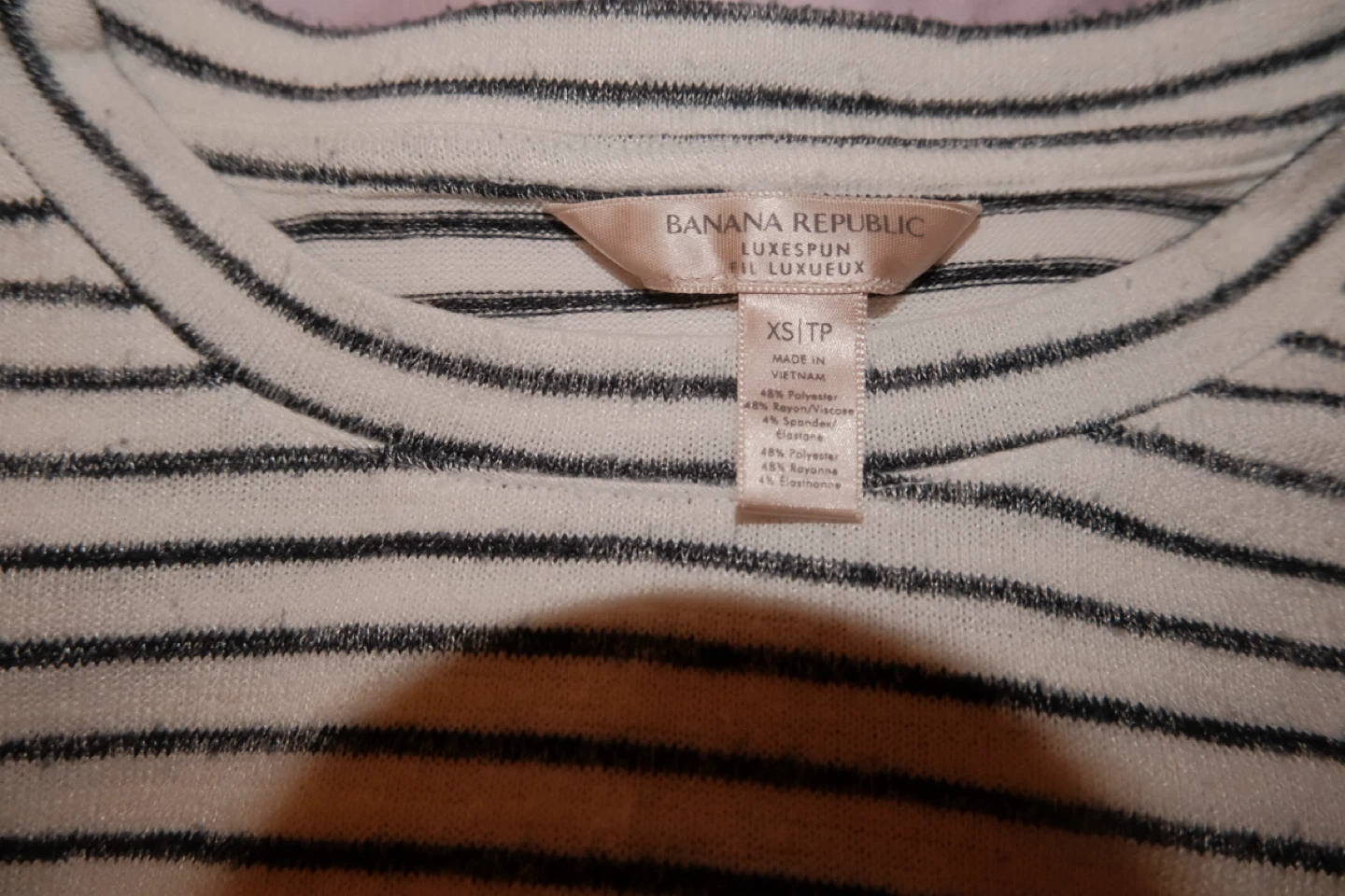Banana Republic Striped Long Sleeve Top XS