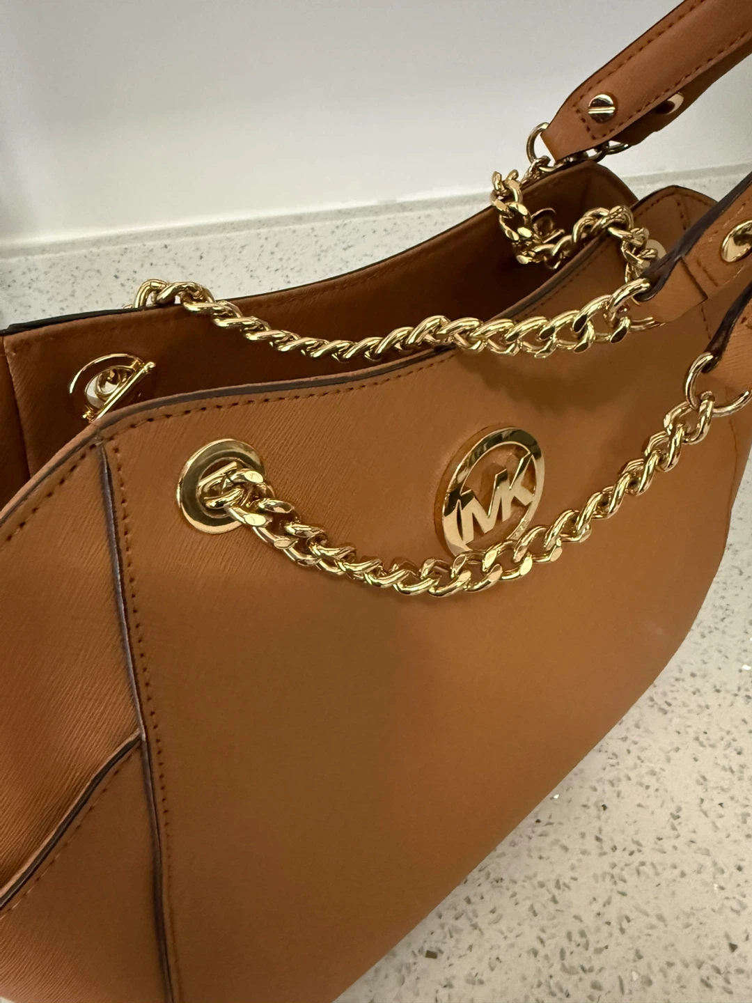 Michael Kors Brown Leather Chain Shoulder Bag - photo 5