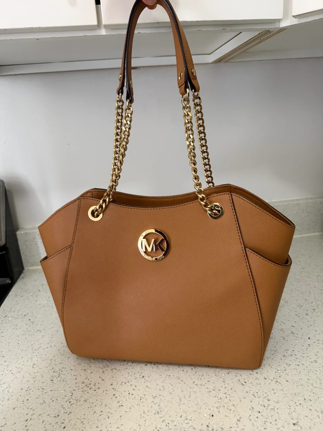 Michael Kors Brown Leather Chain Shoulder Bag - photo 2