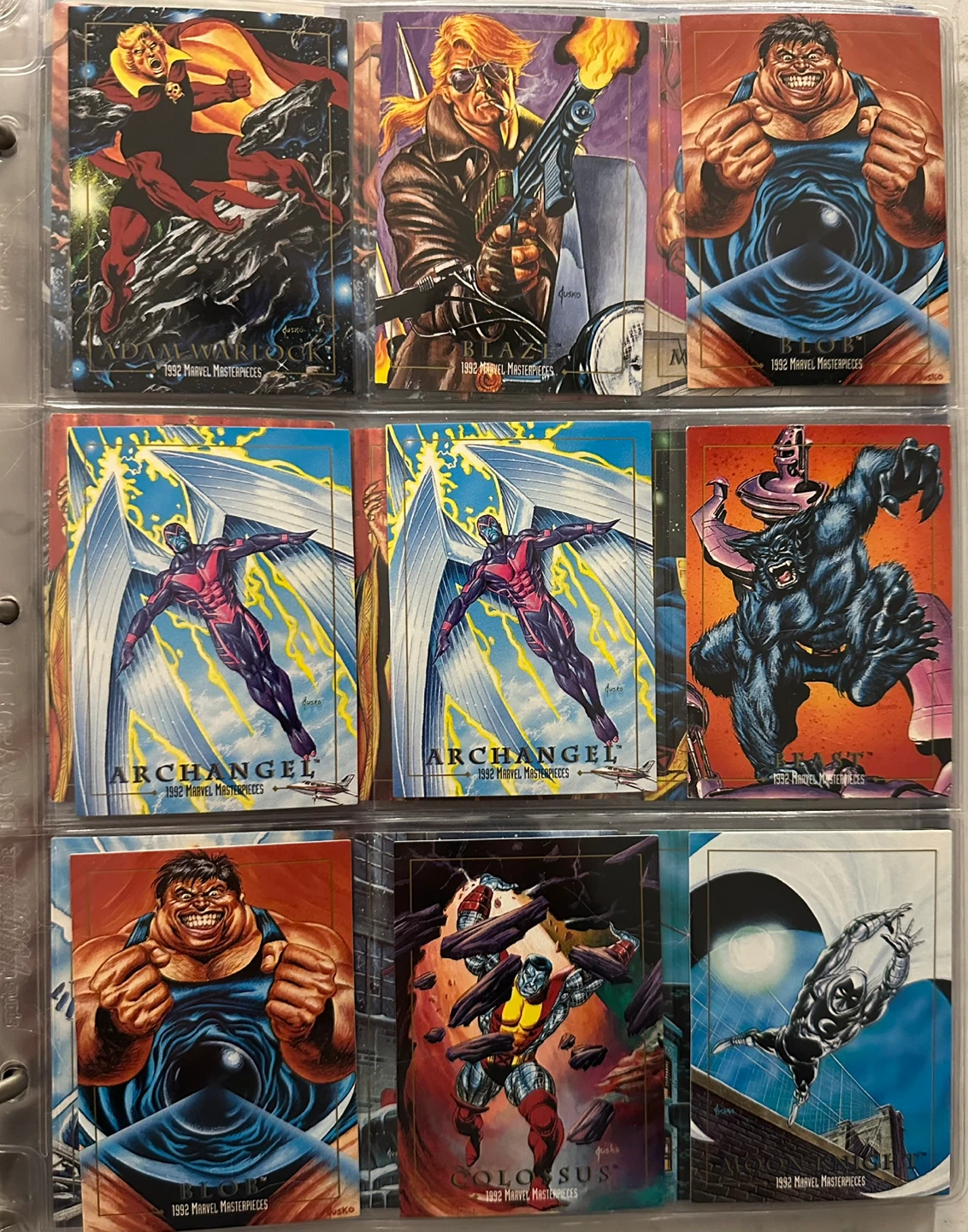 1992 Marvel Masterpieces Trading Cards (Not Complete Set) - photo 2