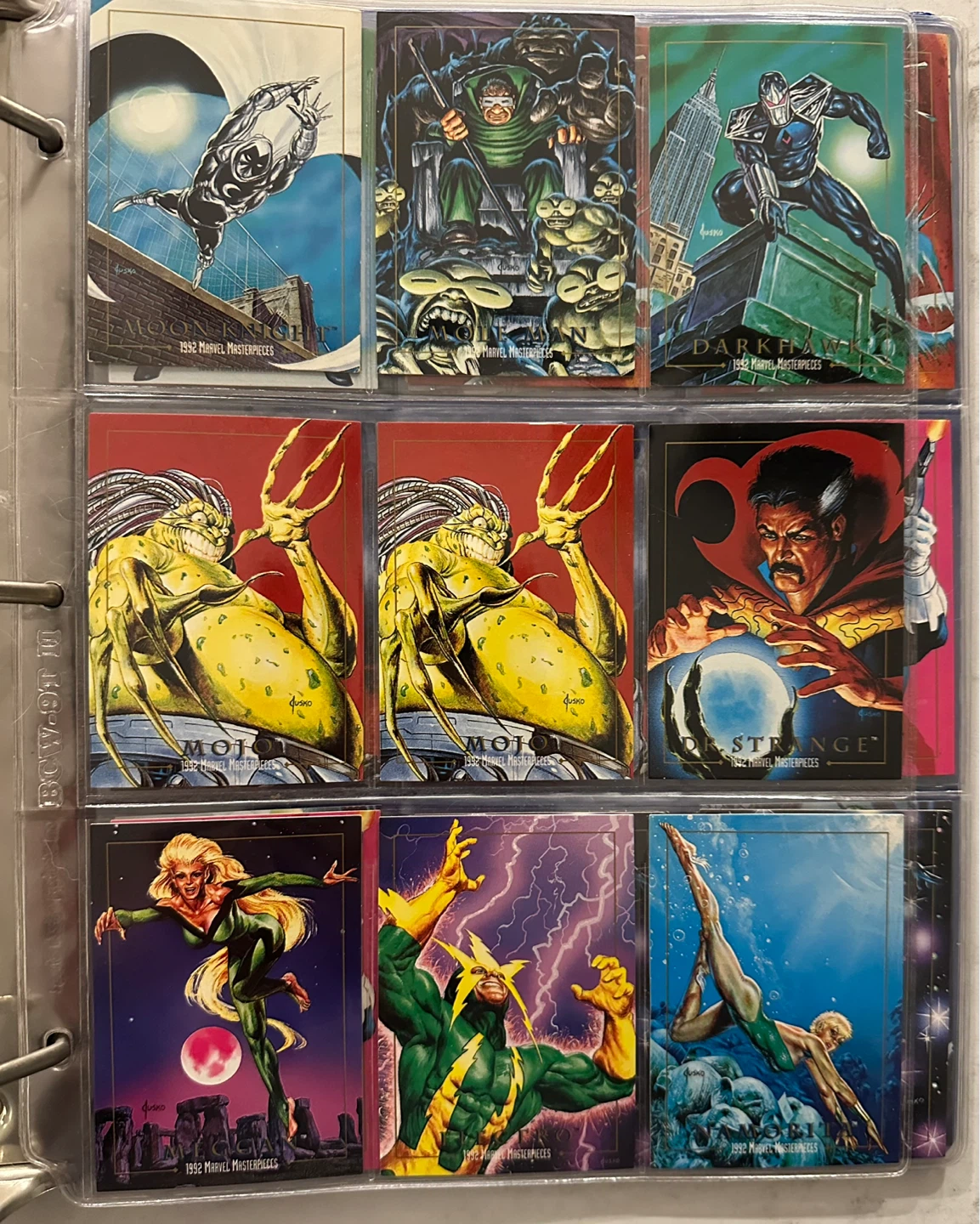1992 Marvel Masterpieces Trading Cards (Not Complete Set) - photo 4