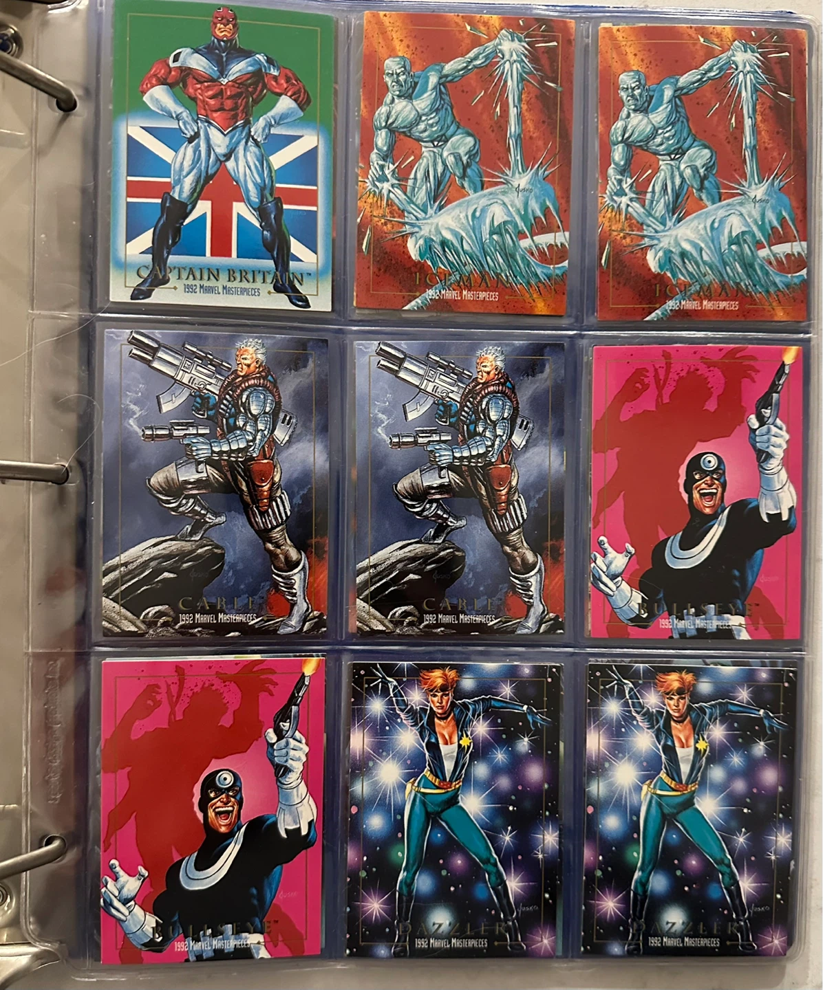 1992 Marvel Masterpieces Trading Cards (Not Complete Set) - photo 5