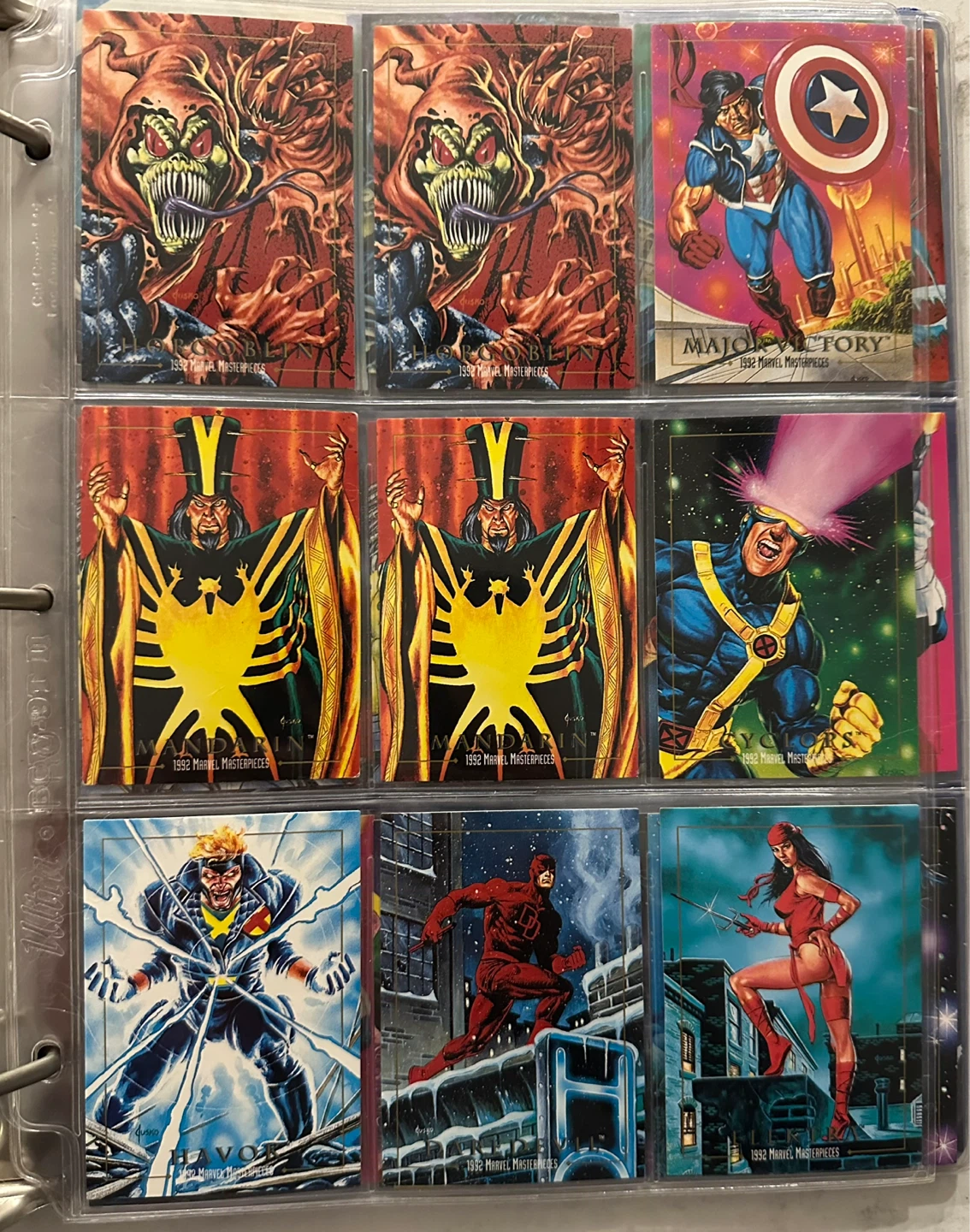 1992 Marvel Masterpieces Trading Cards (Not Complete Set) - photo 3