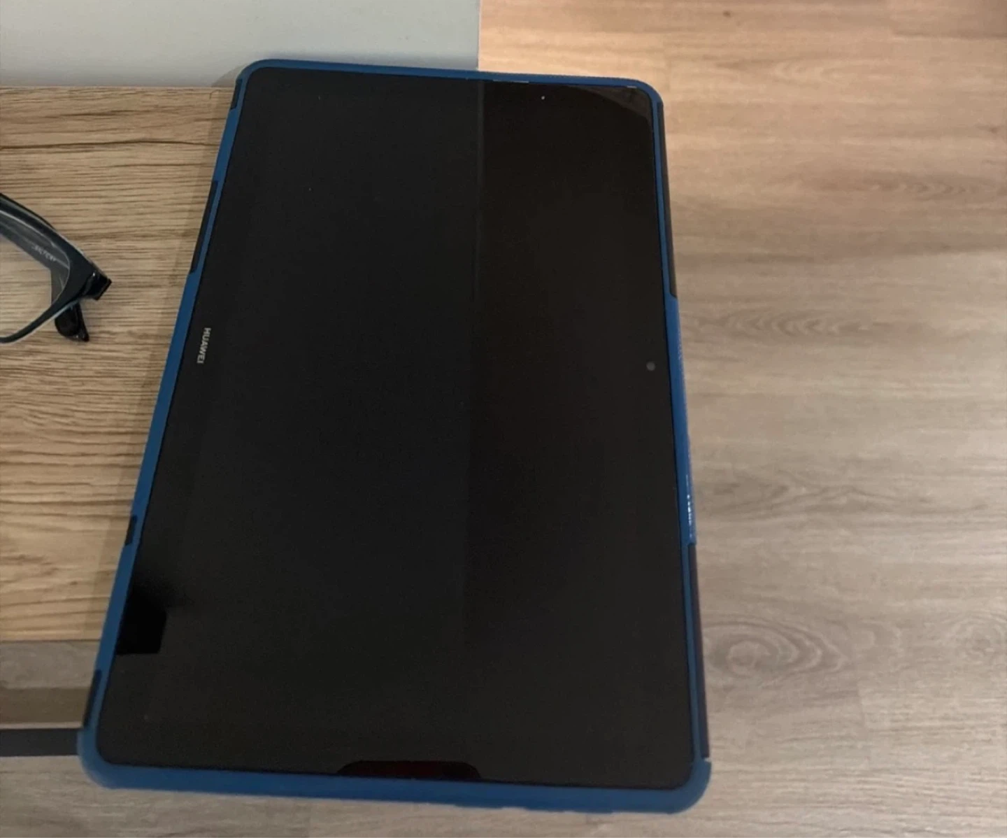 Huawei Tablet with Blue Case