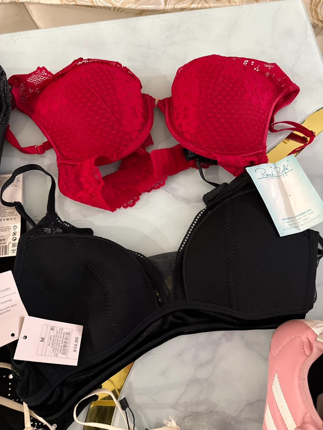 Paca INC Red Lace Bra 34B