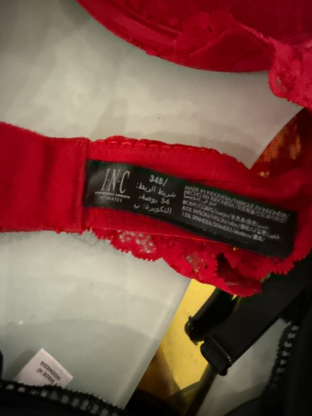 Paca INC Red Lace Bra 34B - photo 4