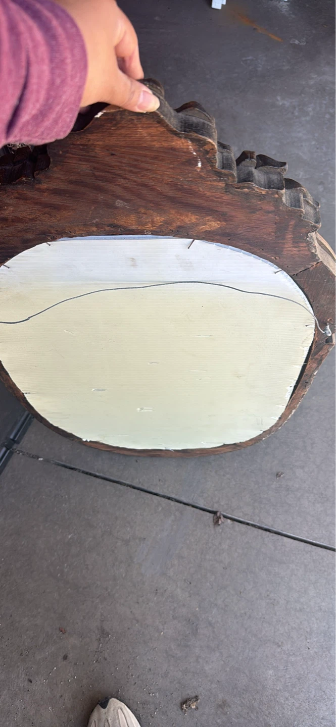 Ornate Wood Carved Oval Mirror