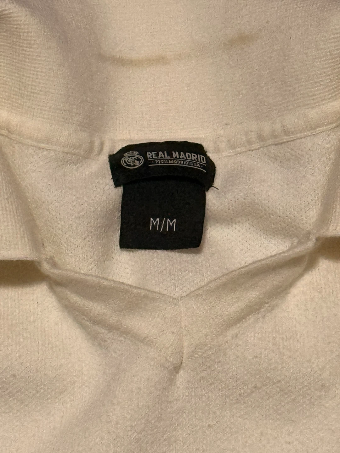 Real Madrid White Soccer Polo Jersey. Size M - photo 2