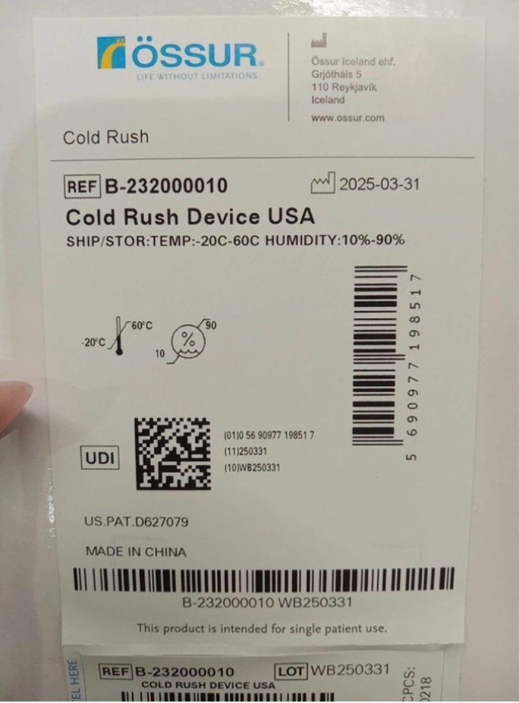 Ossur Cold Rush Cold Therapy System *NEW* - photo 4