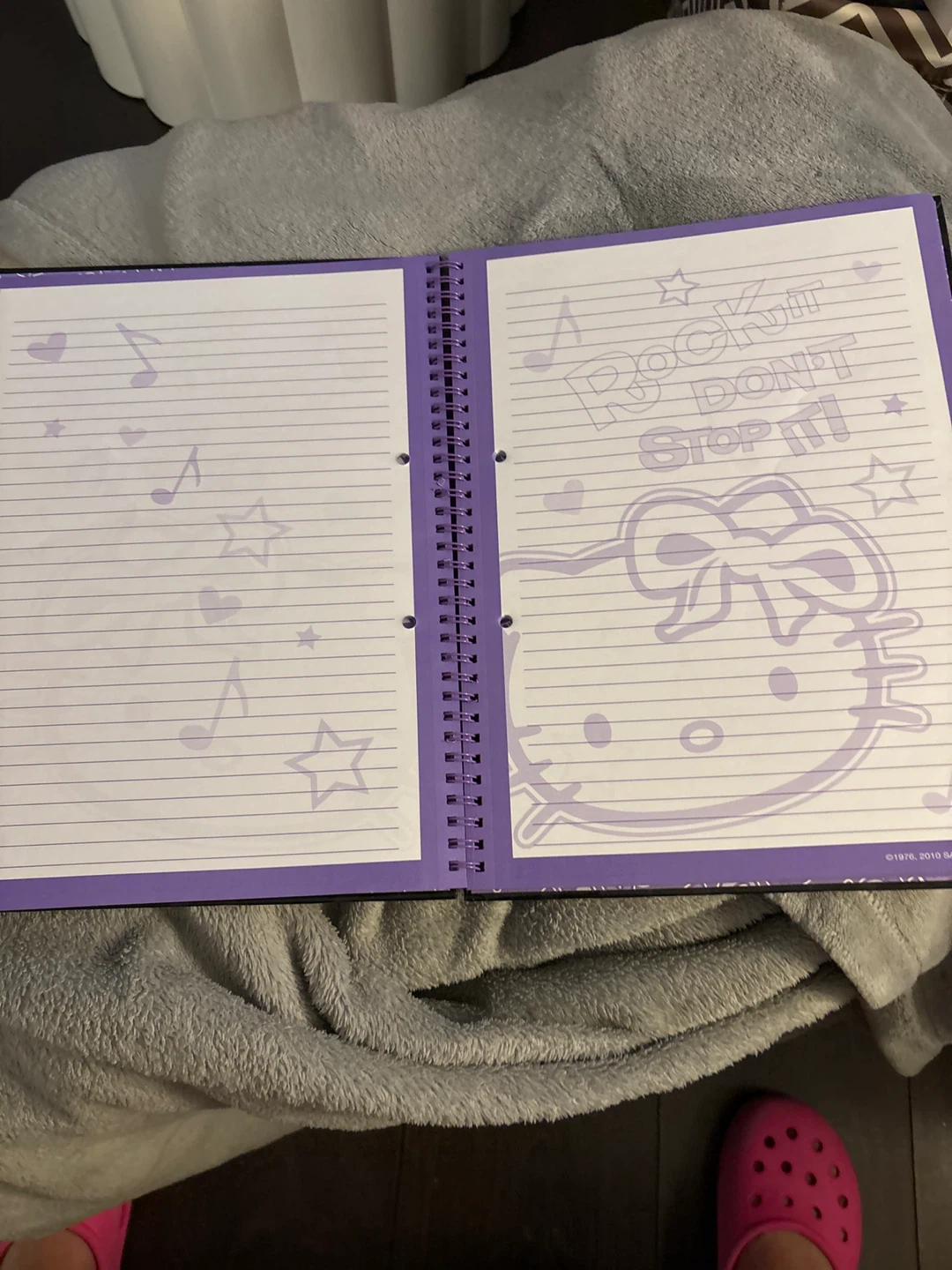 Hello Kitty Rock It Don't Stop It Spiral Notebook Hard Cover - photo 2