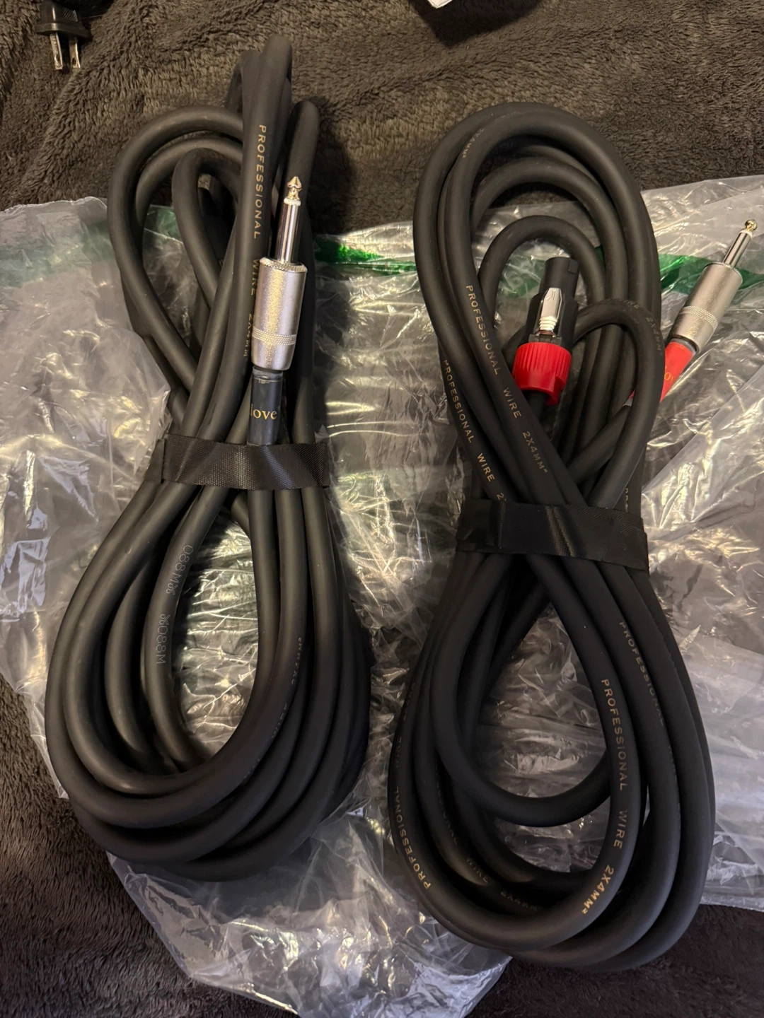 Professional Wire Audio Cables - 2x4MM²