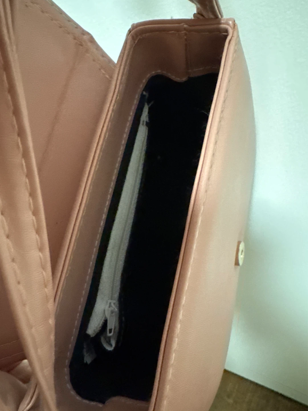 Pink Faux Leather Crossbody Bag - photo 5
