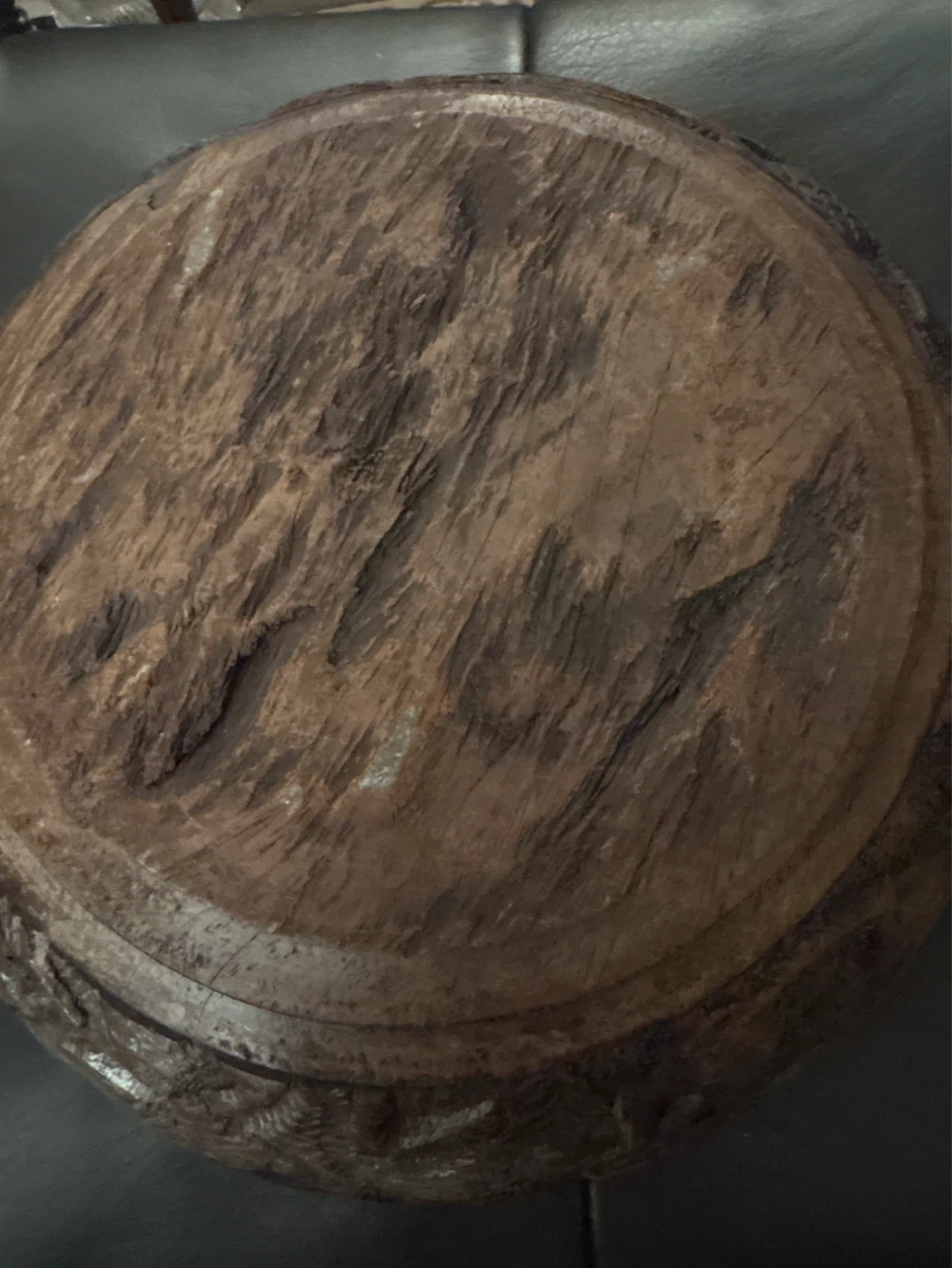 Carved. Vintage  African bowl - photo 4