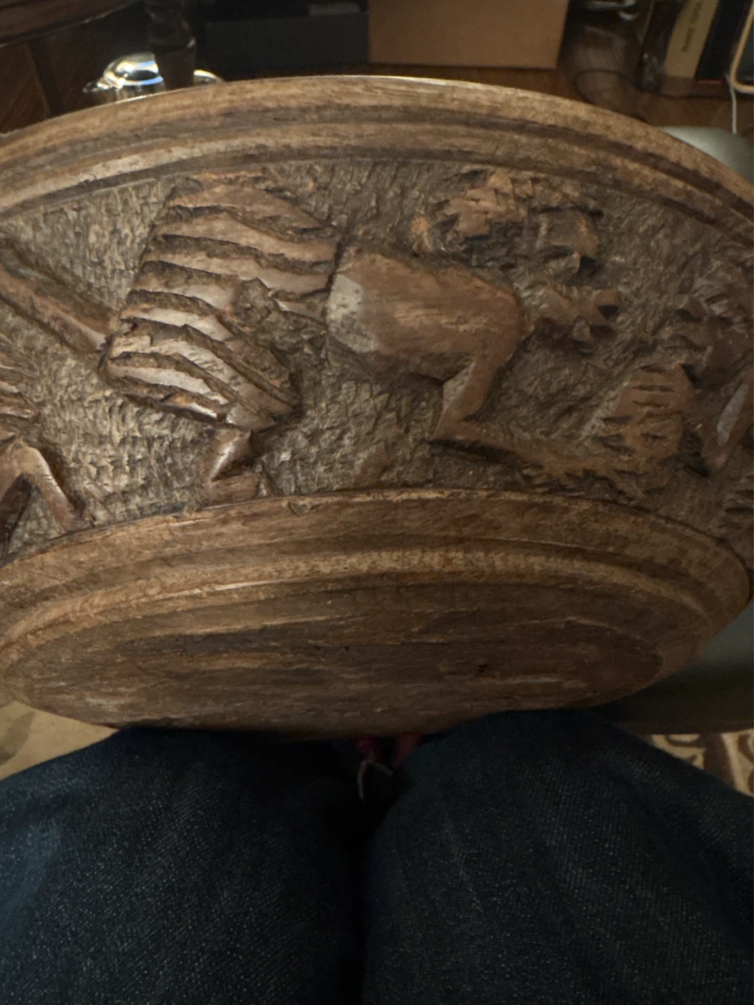 Carved. Vintage  African bowl - photo 2