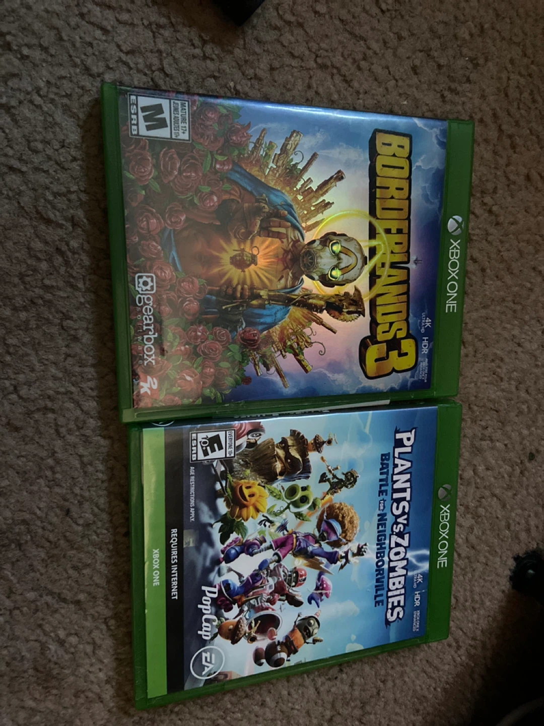 Xbox one Plants vs zombies and borderlands 3