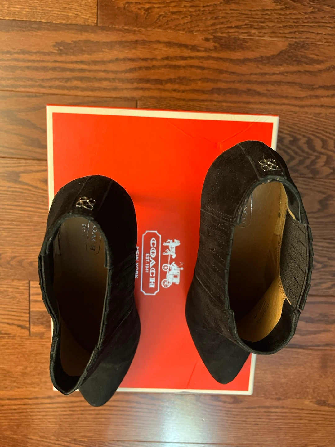 Coach Black Suede Ankle Boots - photo 4