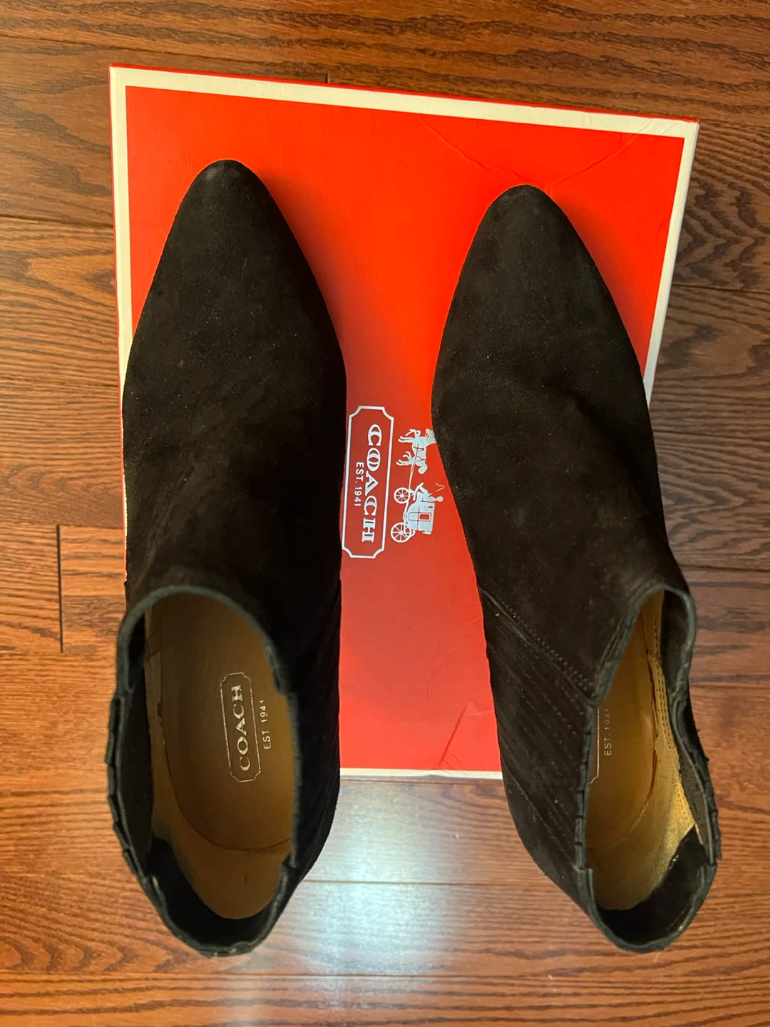 Coach Black Suede Ankle Boots - photo 2