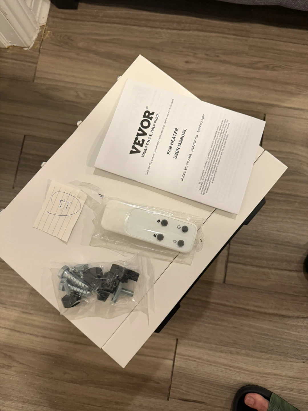 VEVOR Fan Heater with Remote and Hardware - photo 2