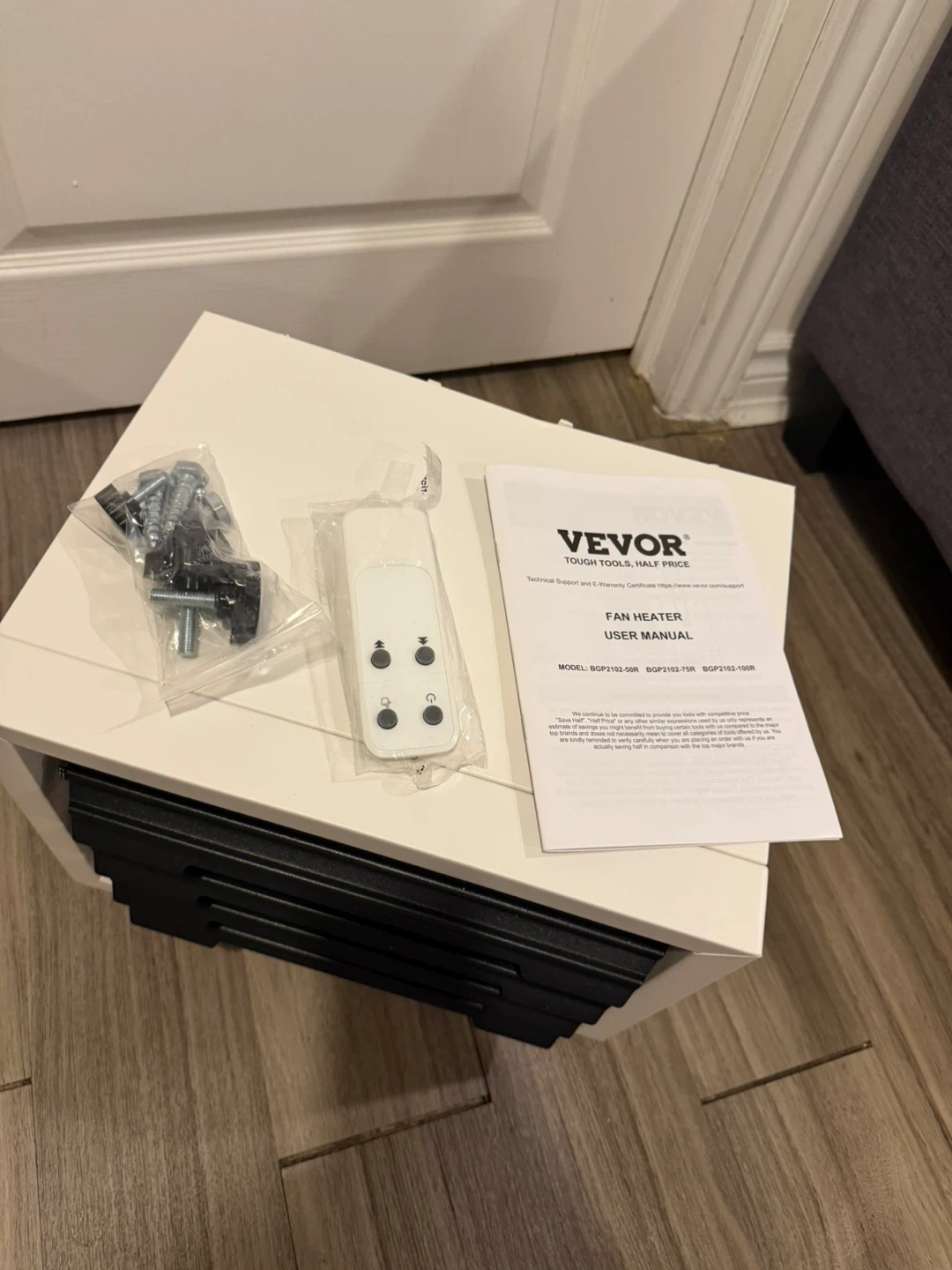 VEVOR Fan Heater with Remote and Hardware - photo 5