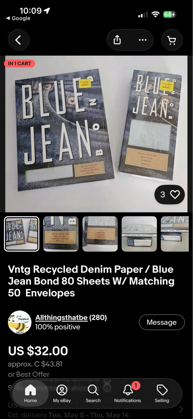 Blue Jean Denim paper 80 sheets - photo 3