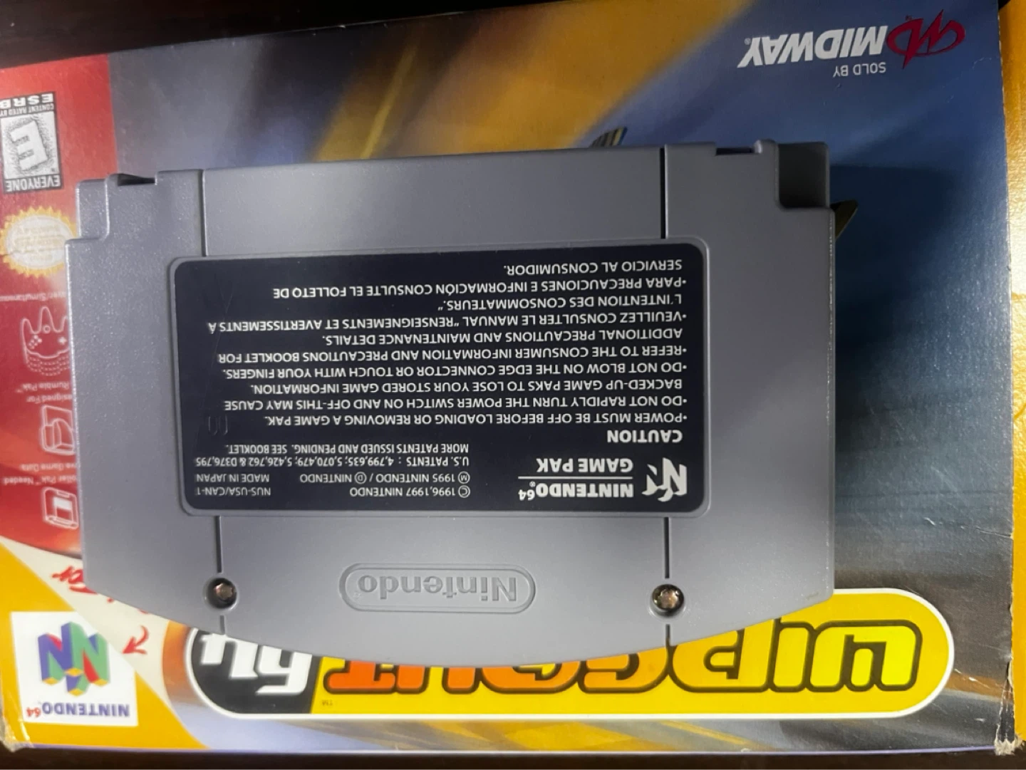 Wipeout 64 Nintendo 64 Game Cartridge and Box - photo 3