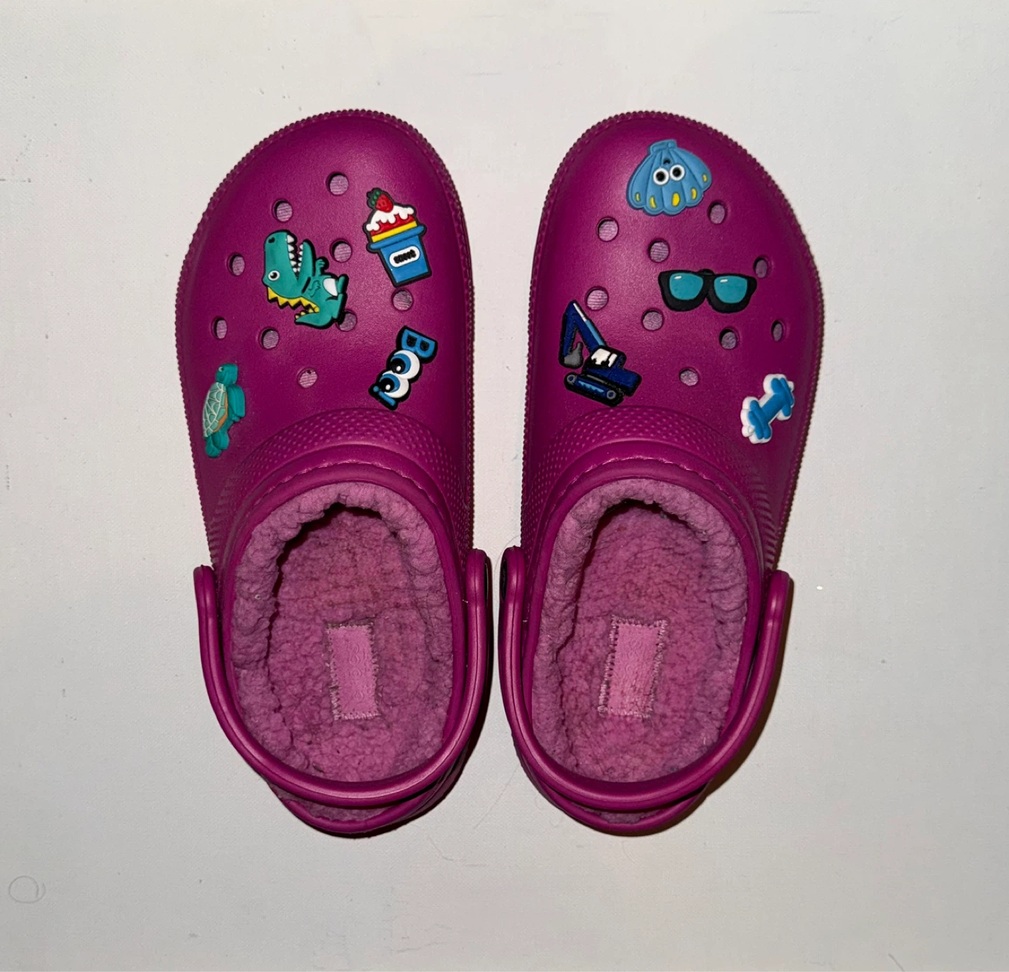 Crocs Lined Clogs - Purple - Kids Size 7/8