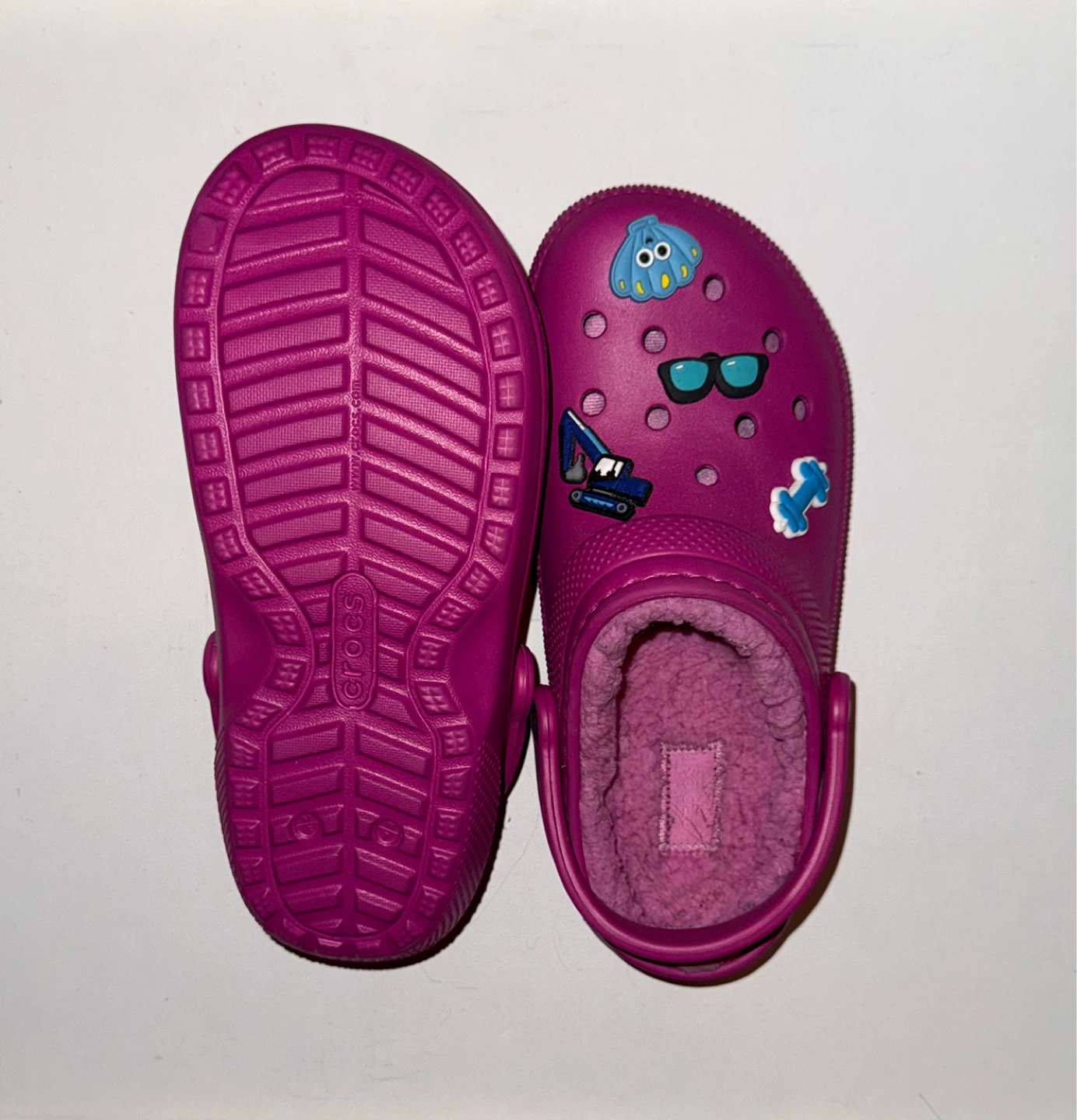 Crocs Lined Clogs - Purple - Kids Size 7/8 - photo 2