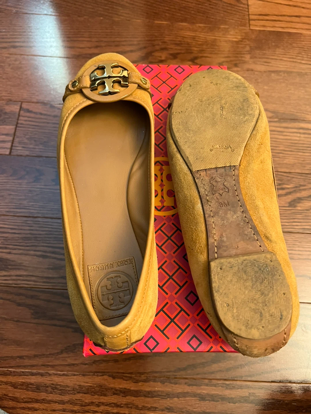 Tory Burch Suede Ballet Flats - Tan - photo 2