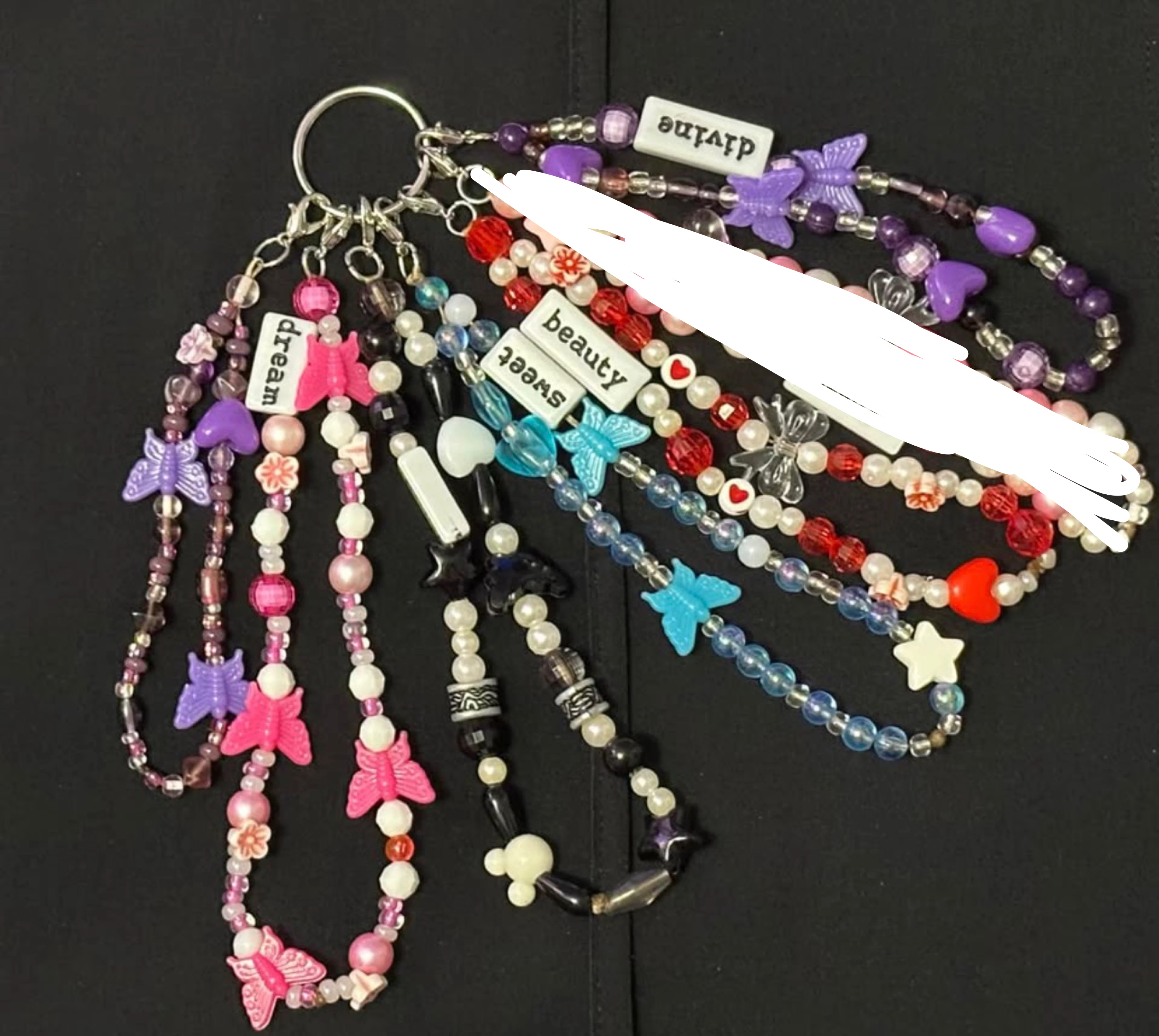 Beaded Phone Charms