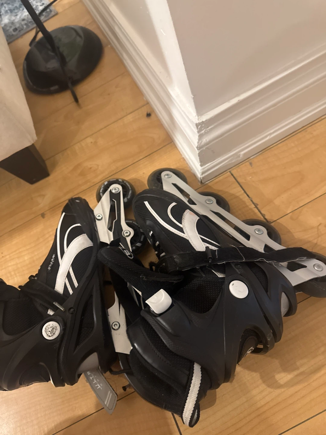 Black and White Rollerblades