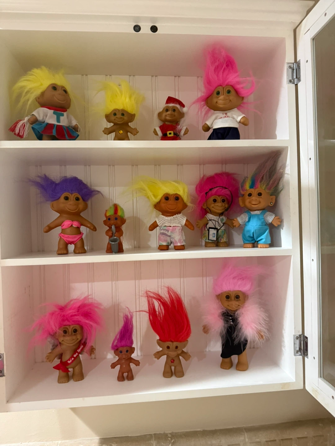 Collection of 11 Troll Dolls