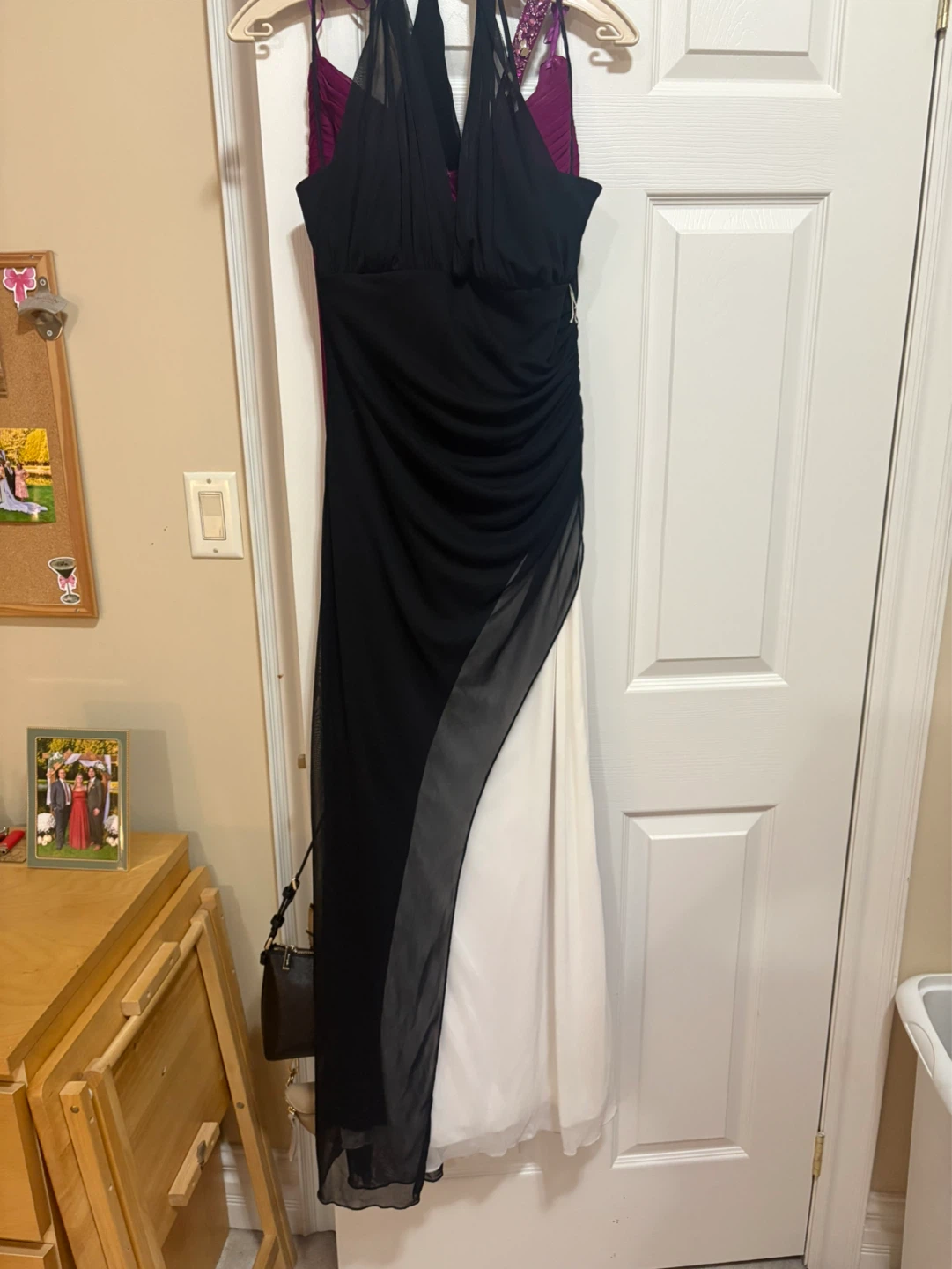 Black Halter Neck Dress - Size medium