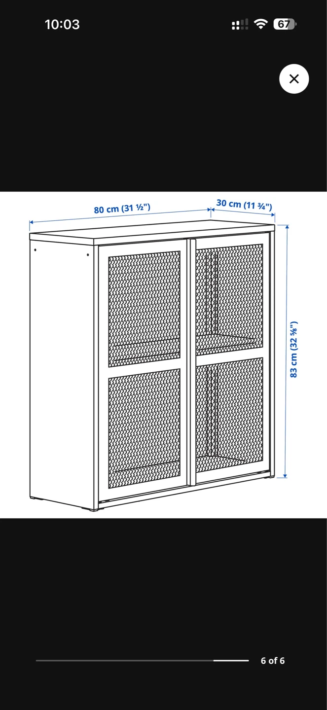 Ikea IVAR Cabinet with doors - photo 5