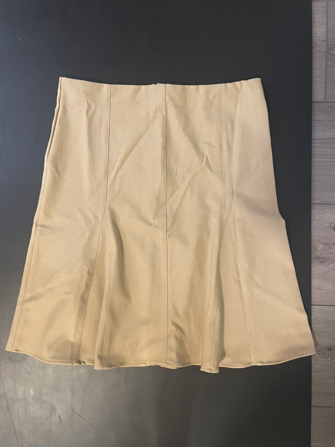 Midrise Mermaid Khaki Midi Skirt - photo 2