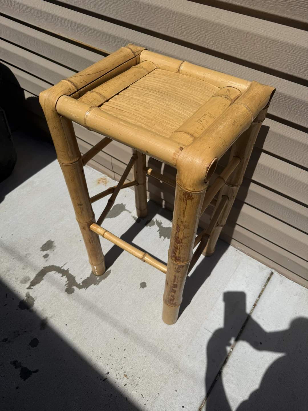 Bamboo plant stand - photo 3