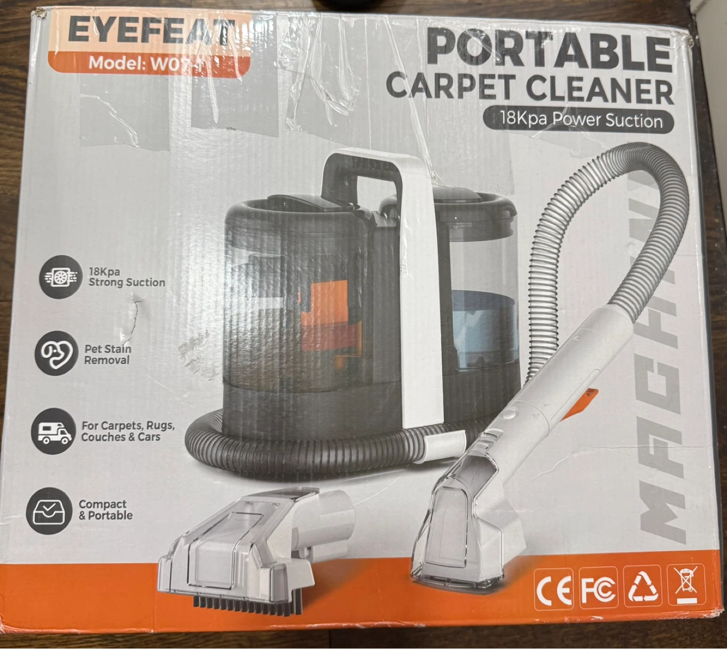 EYEFEAT Portable Carpet Cleaner Machine WO7-1