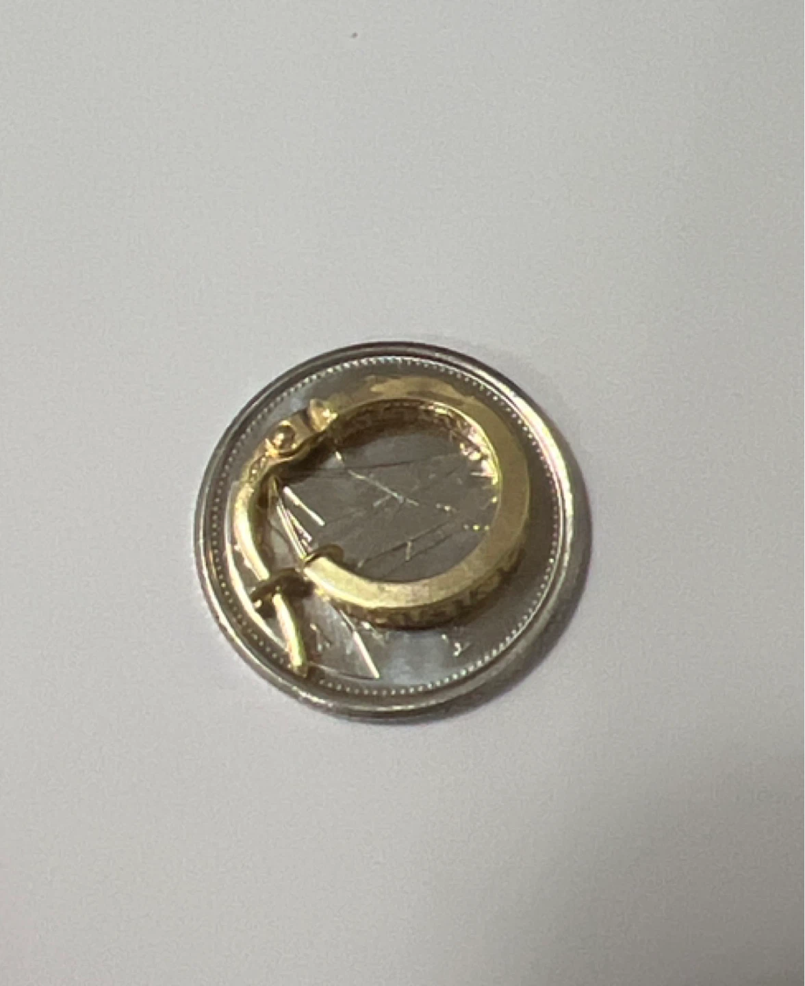 18k Gold Hoop Earrings with Greek Design - photo 3