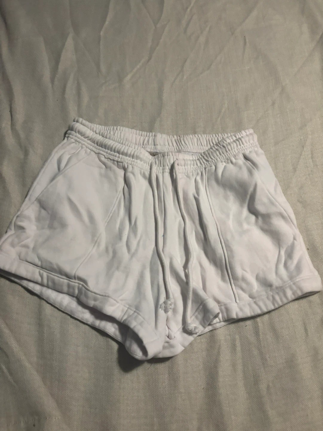 Harlow White Sweat Shorts - M/M