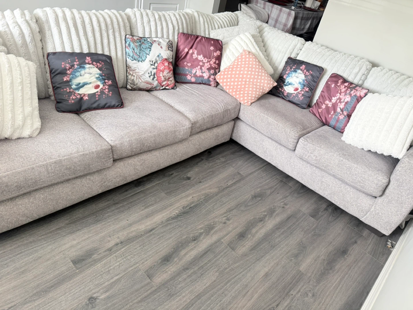 Sectional Sofa with Decorative Pillows (Read First) - photo 3
