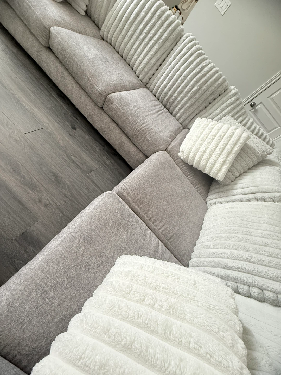 Sectional Sofa with Decorative Pillows (Read First) - photo 4