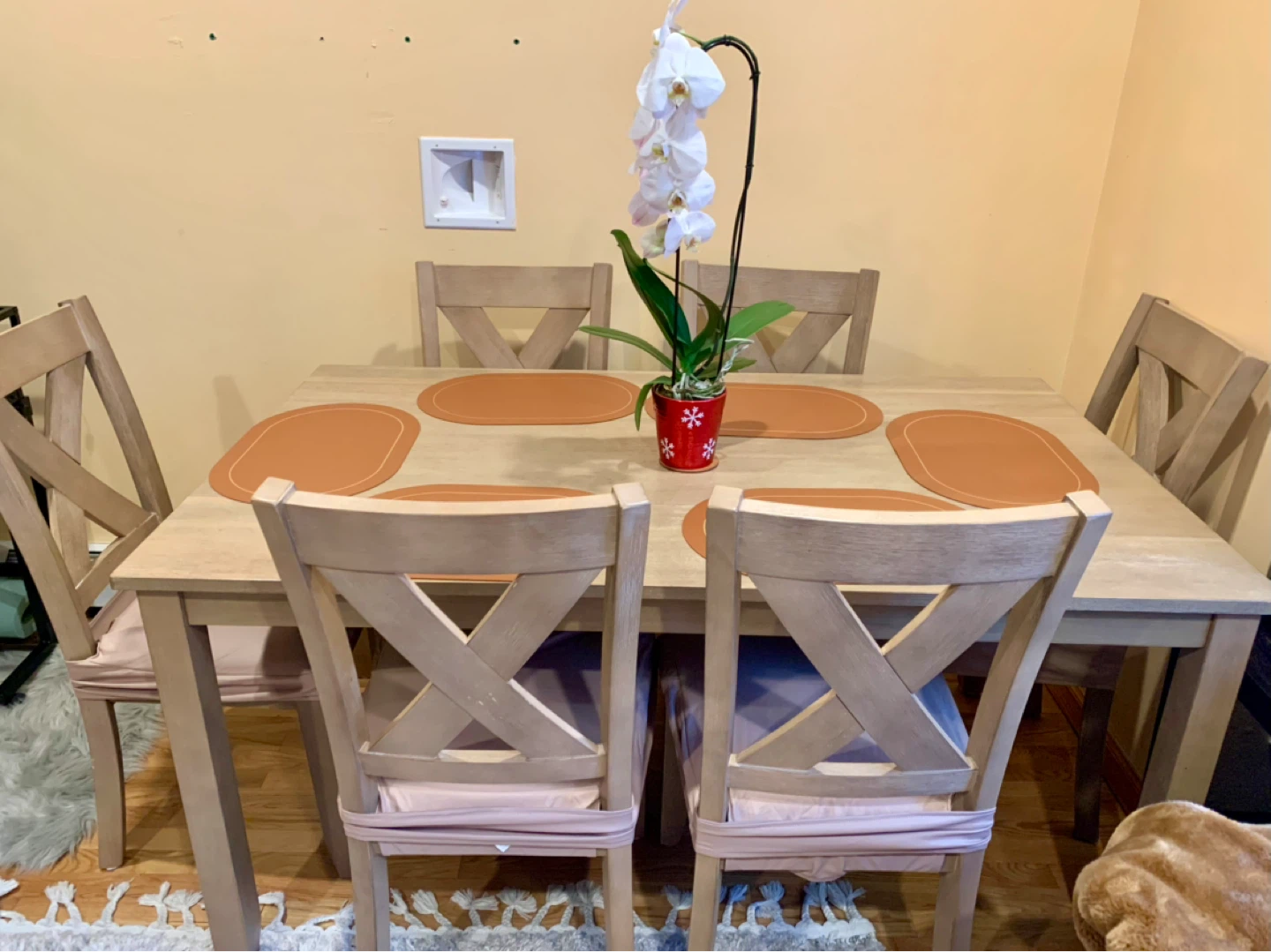 Wooden Dining Table and Chairs Set