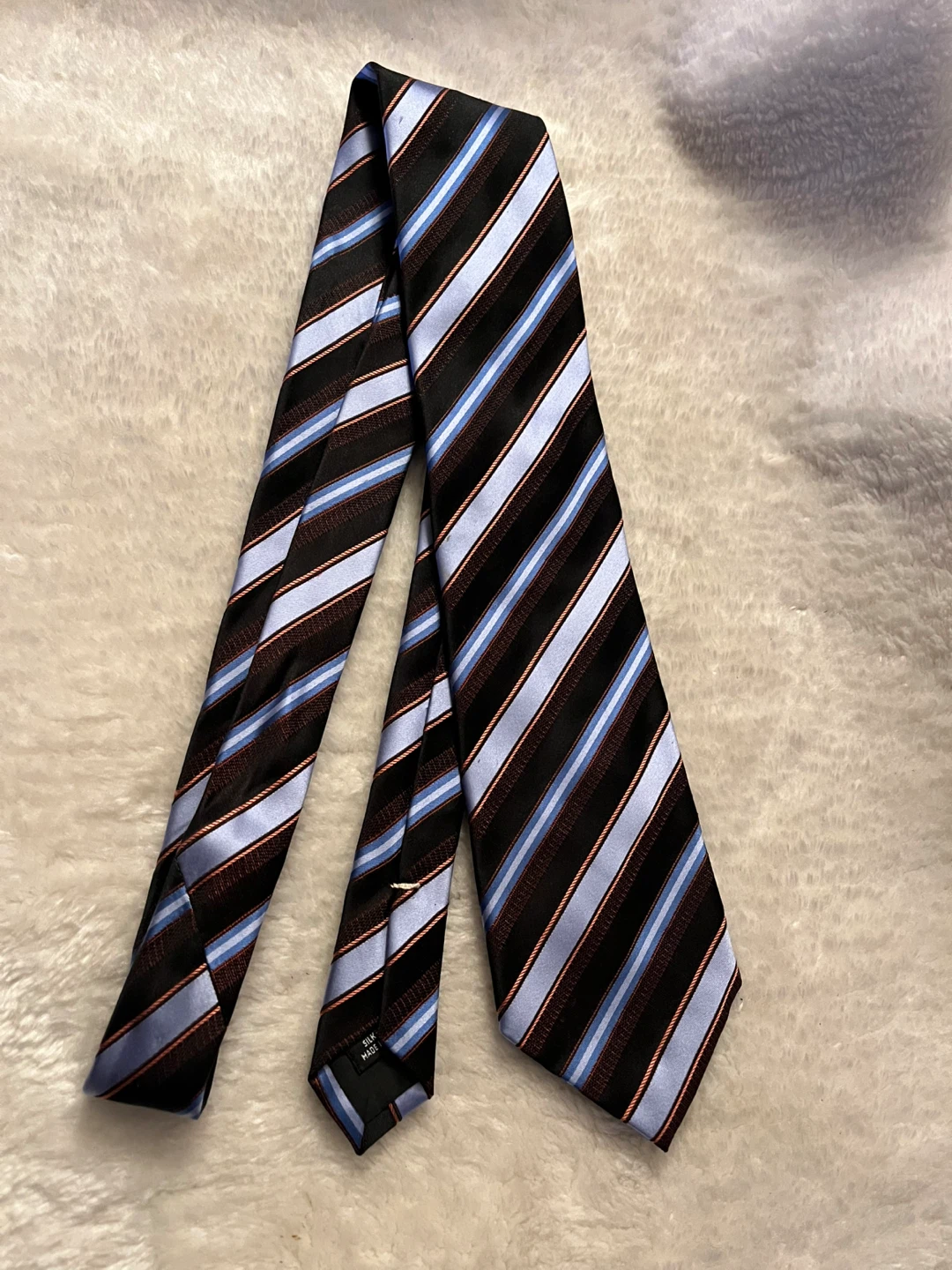 Cornalli Italy Striped Silk Tie