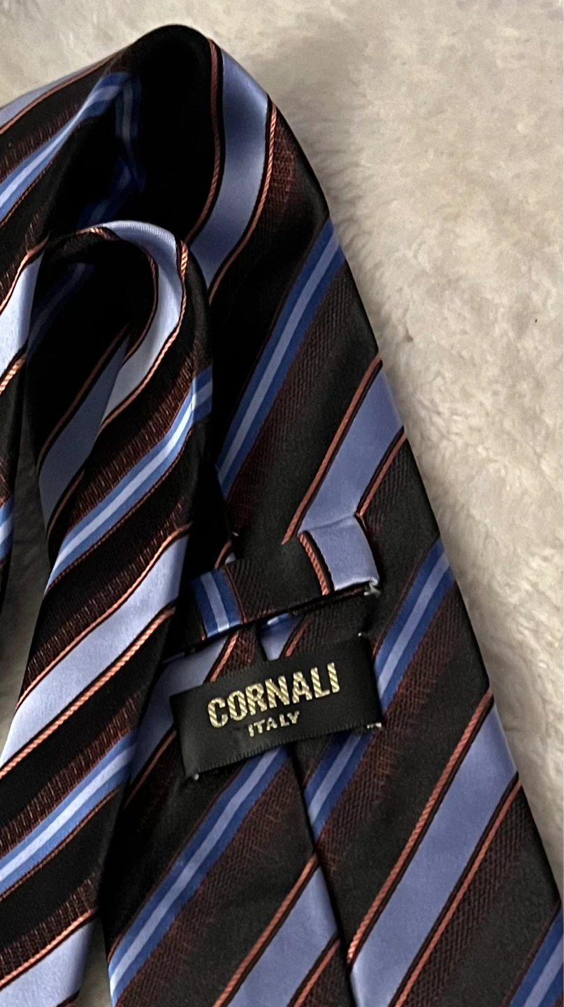 Cornalli Italy Striped Silk Tie - photo 3
