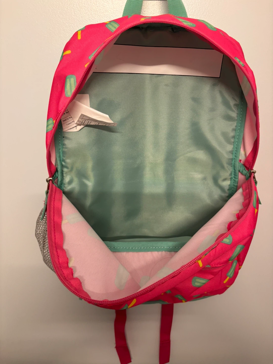 Kids Pink Popsicle Print Backpack - photo 3
